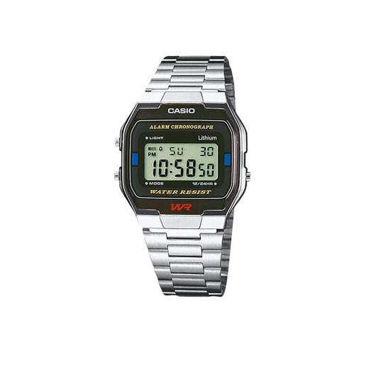 Zegarek Casio Vintage A163WA-1QES Srebrny ze sklepu eobuwie.pl w kategorii Zegarki - zdjęcie 182064864