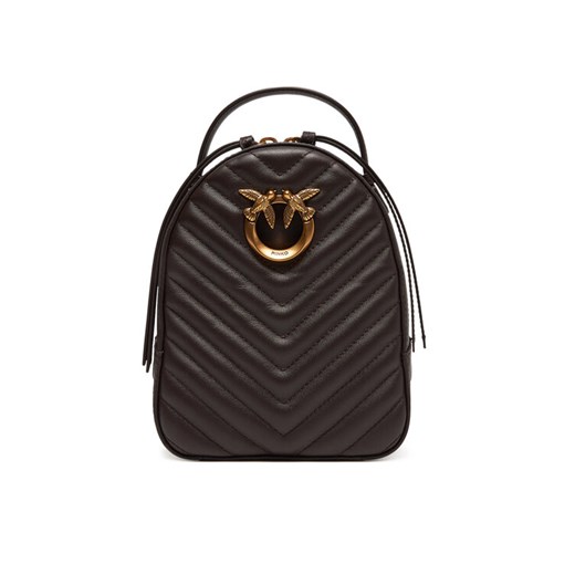 Plecak PINKO Love Click Mini Backpack PE 25 PLTT 103614 A1J2 Brązowy ze sklepu eobuwie.pl w kategorii Plecaki - zdjęcie 182064962