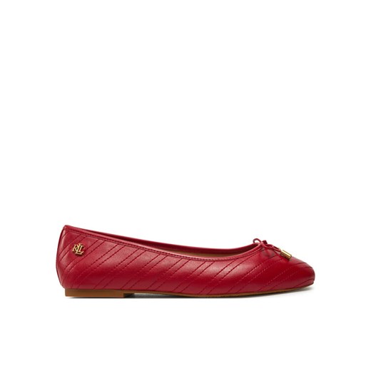 Baleriny LAUREN RALPH LAUREN Jayna 802951489005 Czerwony ze sklepu eobuwie.pl w kategorii Balerinki - zdjęcie 182065041