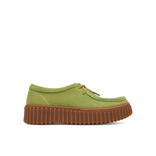 Półbuty Clarks Torhill Bee 26181186 Zielony ze sklepu eobuwie.pl w kategorii Półbuty damskie - zdjęcie 182065174