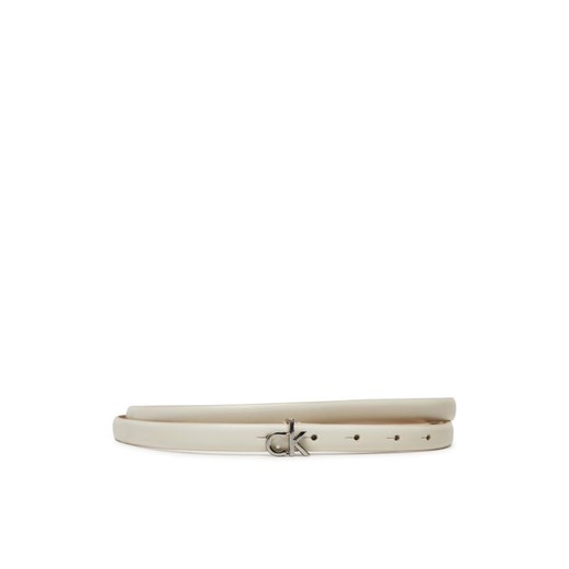Pasek Damski Calvin Klein Ck Buckle Skinny Belt 1.5 K60K612932 Biały ze sklepu eobuwie.pl w kategorii Paski damskie - zdjęcie 182065284