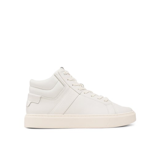 Sneakersy Calvin Klein High Top Lace Up Lth HM0HM01057 Biały ze sklepu eobuwie.pl w kategorii Buty sportowe męskie - zdjęcie 182065361