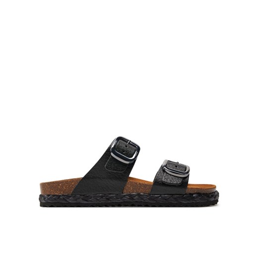 Espadryle Geox D New Brionia High D45S8A 000BN C9999 Czarny ze sklepu eobuwie.pl w kategorii Klapki damskie - zdjęcie 182065531