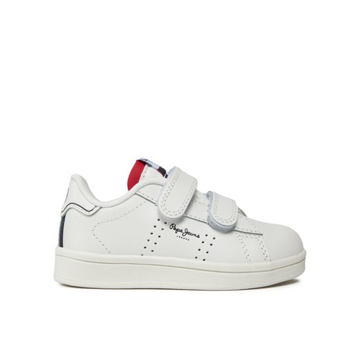 Sneakersy Pepe Jeans Player Basic Bk PBS00002 Biały ze sklepu eobuwie.pl w kategorii Buty sportowe dziecięce - zdjęcie 182065604