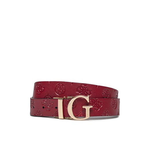 Pasek Damski Guess BW7861 P3430 Bordowy ze sklepu eobuwie.pl w kategorii Paski damskie - zdjęcie 182065623
