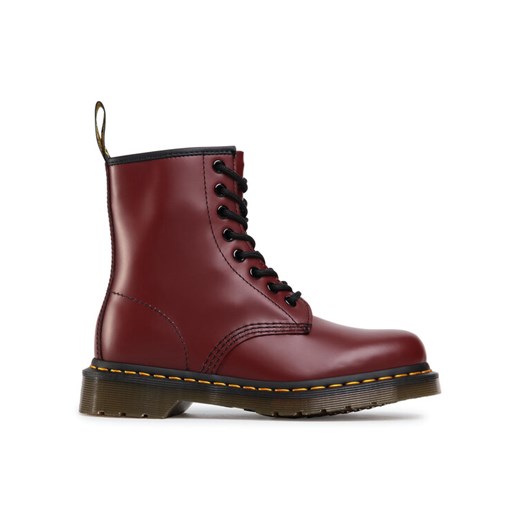 Glany Dr. Martens 1460 Smooth 11822600 Bordowy ze sklepu eobuwie.pl w kategorii Buty zimowe męskie - zdjęcie 182065702