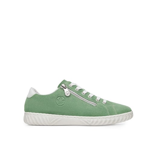Sneakersy Rieker N0900-52 Zielony ze sklepu eobuwie.pl w kategorii Buty sportowe damskie - zdjęcie 182065870