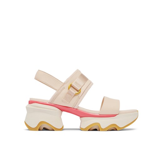 Sandały Sorel KINETIC™ Impact Slingback Heel 2030481 Czerwony ze sklepu eobuwie.pl w kategorii Sandały damskie - zdjęcie 182065890