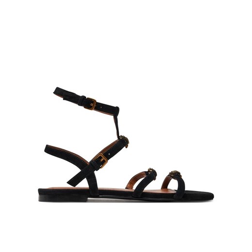 Sandały Kurt Geiger Hampton Flat Gladiator 2029600209 Czarny Kurt Geiger 35 eobuwie.pl
