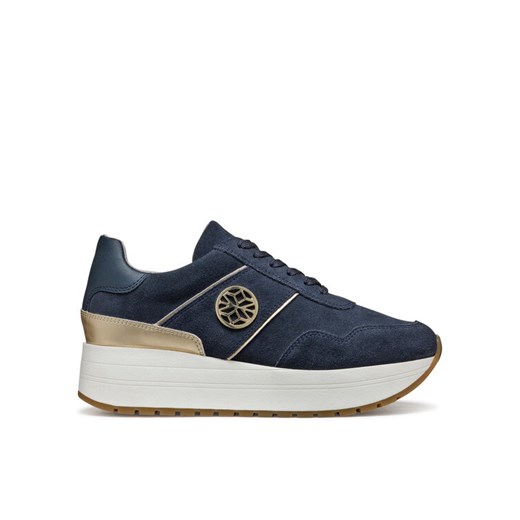 Sneakersy Geox D New Kency D55MZA 022BN CF42L Granatowy ze sklepu eobuwie.pl w kategorii Buty sportowe damskie - zdjęcie 182065940