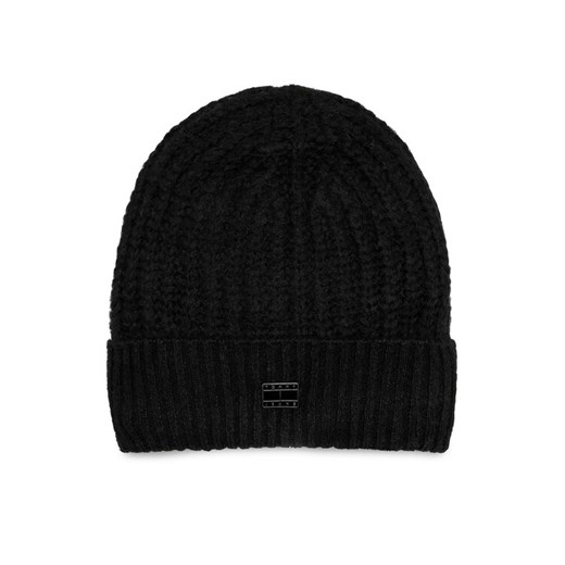 Czapka Tommy Jeans City Girl AW0AW15846 Czarny ze sklepu eobuwie.pl w kategorii Czapki zimowe damskie - zdjęcie 182065964