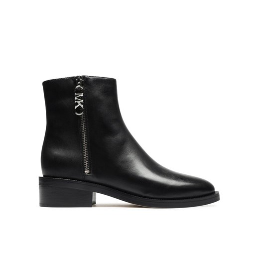 Botki MICHAEL Michael Kors Regan Leather 40F3RGME5L Czarny ze sklepu eobuwie.pl w kategorii Botki - zdjęcie 182065980