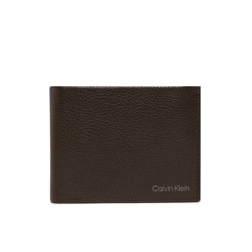 Duży Portfel Męski Calvin Klein Warmth Trifold 10Cc W/Coin L K50K507969 Brązowy ze sklepu eobuwie.pl w kategorii Portfele męskie - zdjęcie 182065991