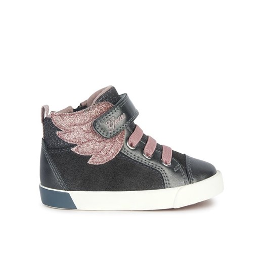 Sneakersy Geox B Kilwi Girl B36D5A 022NF C9F8W S Szary ze sklepu eobuwie.pl w kategorii Buty sportowe dziecięce - zdjęcie 182066101