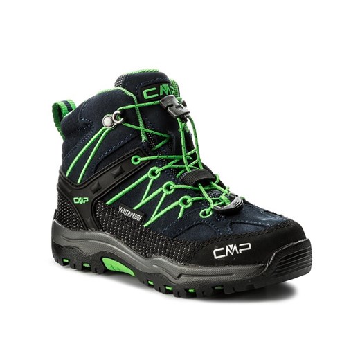 Trekkingi CMP Kids Rigel Mid Trekking Shoes Wp 3Q12944K Granatowy ze sklepu eobuwie.pl w kategorii Buty trekkingowe dziecięce - zdjęcie 182066202