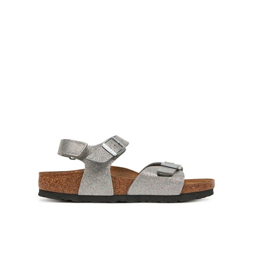 Sandały Birkenstock 1029477 D Srebrny ze sklepu eobuwie.pl w kategorii Sandały dziecięce - zdjęcie 182066204