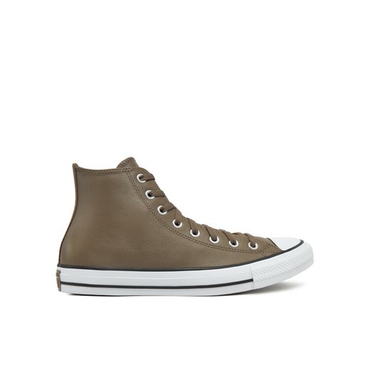 Trampki Converse Chuck Taylor All Star Faux Leather Hi A09482C 216 Brązowy ze sklepu eobuwie.pl w kategorii Trampki damskie - zdjęcie 182066242