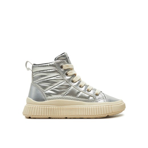 Sneakersy Geox J Laquinny Girl J46M3C 0LVNF C1007 M Srebrny ze sklepu eobuwie.pl w kategorii Buty sportowe dziecięce - zdjęcie 182066253
