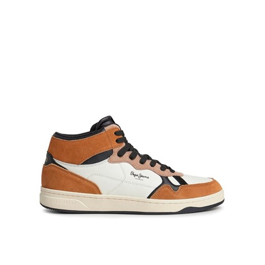Sneakersy Pepe Jeans PMS30999 Brązowy ze sklepu eobuwie.pl w kategorii Buty sportowe męskie - zdjęcie 182066373