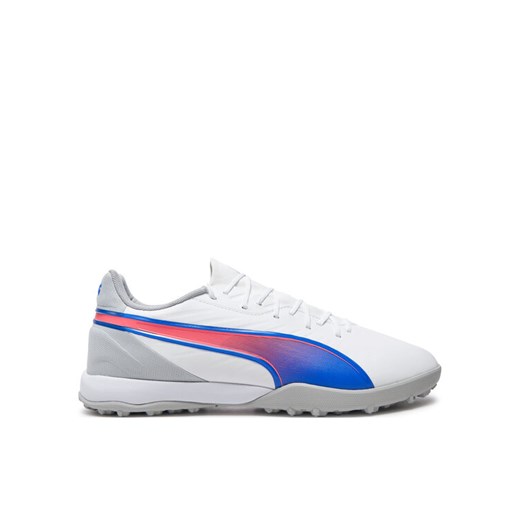 Buty do piłki nożnej Puma King Match Tt 107879 02 Biały ze sklepu eobuwie.pl w kategorii Buty sportowe dziecięce - zdjęcie 182066390