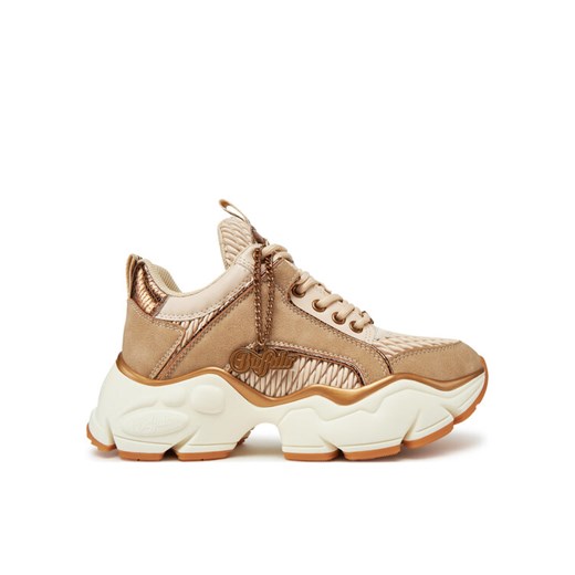 Sneakersy Buffalo Binary Quilt 1636305 Beżowy ze sklepu eobuwie.pl w kategorii Buty sportowe damskie - zdjęcie 182066442