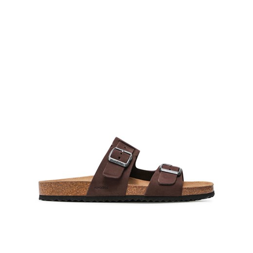 Klapki Geox U Sandal Ghita B U159VB 00032 C6024 Brązowy ze sklepu eobuwie.pl w kategorii Klapki męskie - zdjęcie 182066464