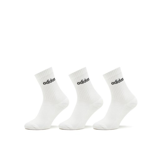 Skarpety wysokie unisex adidas Linear Crew Cushioned Socks 3 Pairs HT3455 Biały 46_48 eobuwie.pl