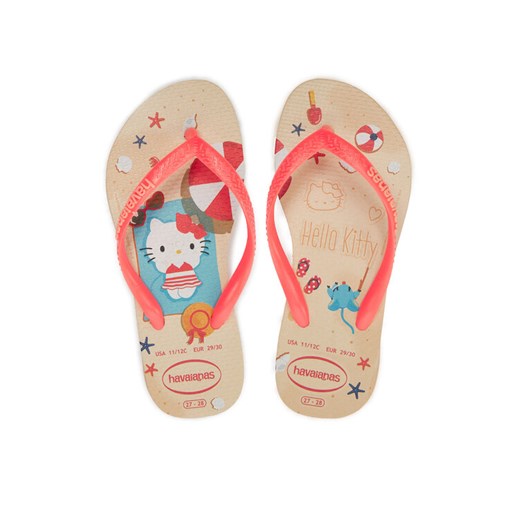 Japonki Havaianas 41457480570 Brązowy ze sklepu eobuwie.pl w kategorii Klapki dziecięce - zdjęcie 182066603