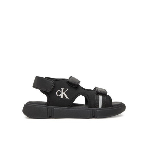 Sandały Calvin Klein Jeans V3B2-83023-1591 S Czarny ze sklepu eobuwie.pl w kategorii Sandały dziecięce - zdjęcie 182066893