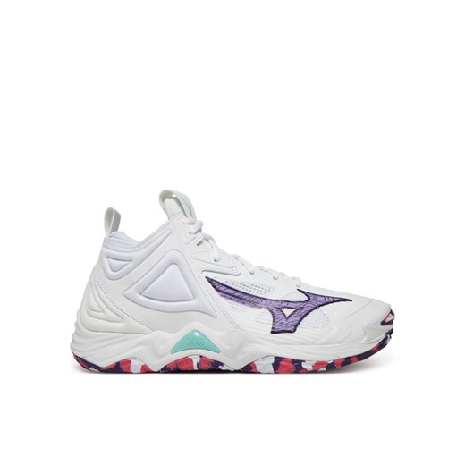 Buty halowe Mizuno Wave Momentum 3 Mid V1GC2317 Biały ze sklepu eobuwie.pl w kategorii Buty sportowe damskie - zdjęcie 182066910