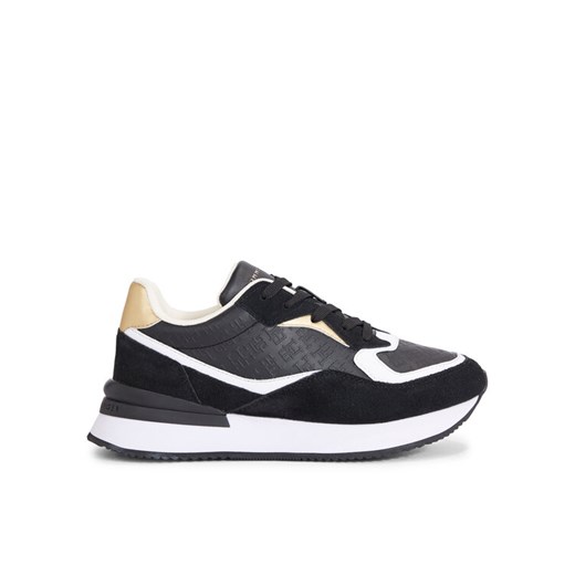 Sneakersy Tommy Hilfiger Lux Monogram Runner FW0FW07816 Czarny Tommy Hilfiger 36 eobuwie.pl