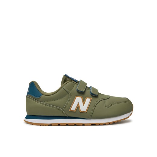 Sneakersy New Balance GV500FDD Zielony ze sklepu eobuwie.pl w kategorii Buty sportowe dziecięce - zdjęcie 182067143