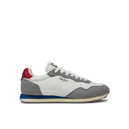 Sneakersy Pepe Jeans Natch Basic M PMS40010 Biały ze sklepu eobuwie.pl w kategorii Buty sportowe męskie - zdjęcie 182067202