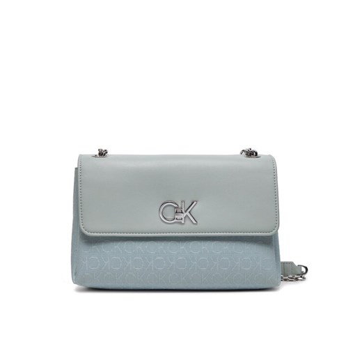 Torebka Calvin Klein Re-Lock K60K611755 Szary Calvin Klein 00 eobuwie.pl