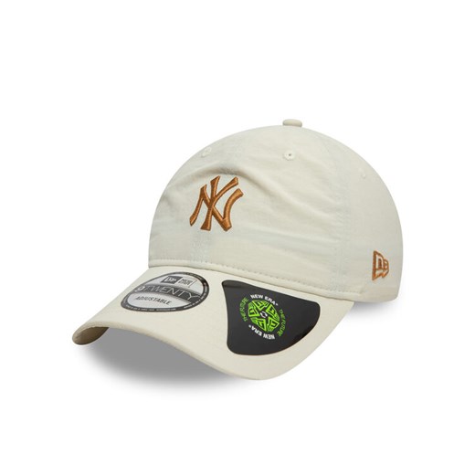 Czapka z daszkiem New Era New York Yankees Recycled 9Twenty 60595203 Écru ze sklepu eobuwie.pl w kategorii Czapki z daszkiem damskie - zdjęcie 182067322