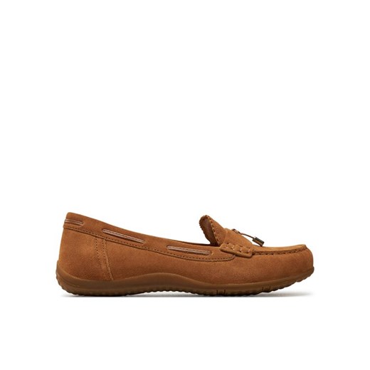 Mokasyny Geox D Vega Moc D35DNA 00022 C6001 Brązowy ze sklepu eobuwie.pl w kategorii Mokasyny damskie - zdjęcie 182067500