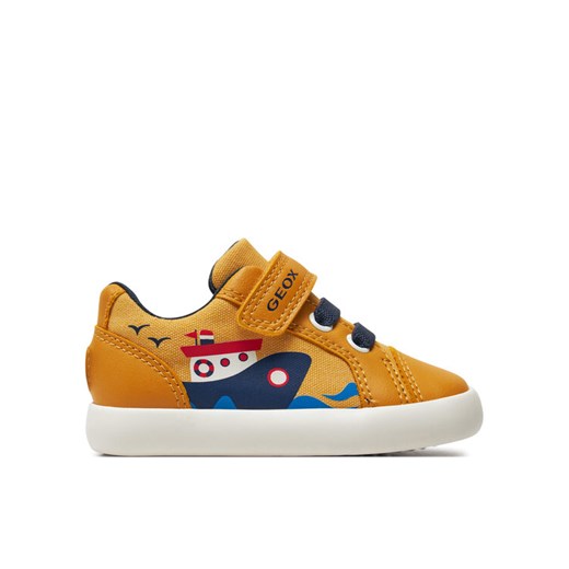 Sneakersy Geox B Gisli Boy B451NC 01054 C2PF4 M Żółty ze sklepu eobuwie.pl w kategorii Trampki dziecięce - zdjęcie 182067794