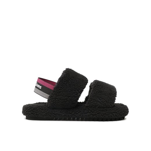 Kapcie Tommy Jeans Tj Winter Sandal 2D EN0EN02031 Czarny ze sklepu eobuwie.pl w kategorii Kapcie damskie - zdjęcie 182067832