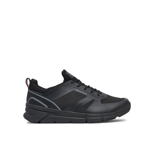 Sneakersy Tommy Hilfiger Modern Comfort Run Mix FM0FM05471 Czarny ze sklepu eobuwie.pl w kategorii Buty sportowe męskie - zdjęcie 182068113