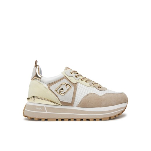 Sneakersy Liu Jo Maxi Wonder 01 BA5013 PX027 Beżowy ze sklepu eobuwie.pl w kategorii Buty sportowe damskie - zdjęcie 182068164