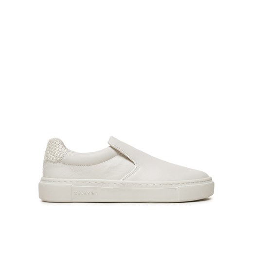 Sneakersy Calvin Klein Cupsole Slip On HW0HW02297 Biały ze sklepu eobuwie.pl w kategorii Buty sportowe damskie - zdjęcie 182068480