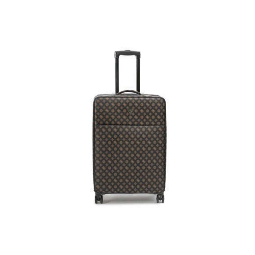 Walizka duża Guess Peony Travel TMPEON P3302 Brązowy ze sklepu eobuwie.pl w kategorii Walizki - zdjęcie 182068572
