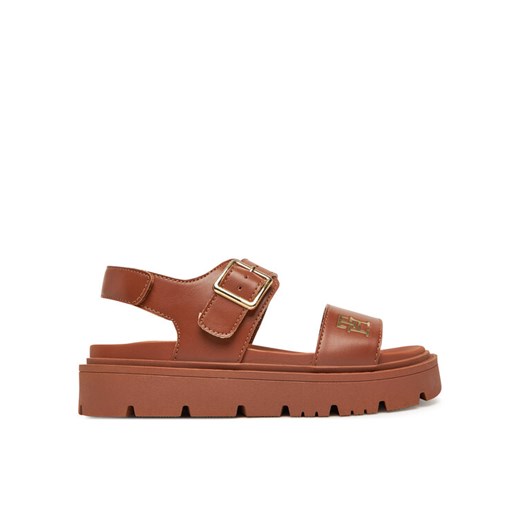 Sandały Tommy Hilfiger T3A2-33785-0326 S Brązowy Tommy Hilfiger 36 eobuwie.pl