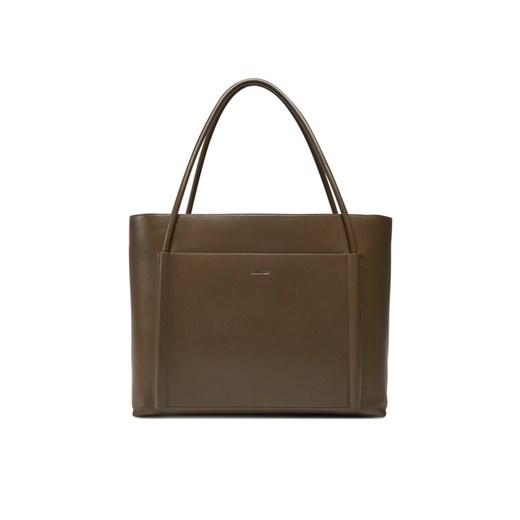 Torebka Calvin Klein Ck Linn Large Shopper K60K613109 Brązowy ze sklepu eobuwie.pl w kategorii Torby Shopper bag - zdjęcie 182068733