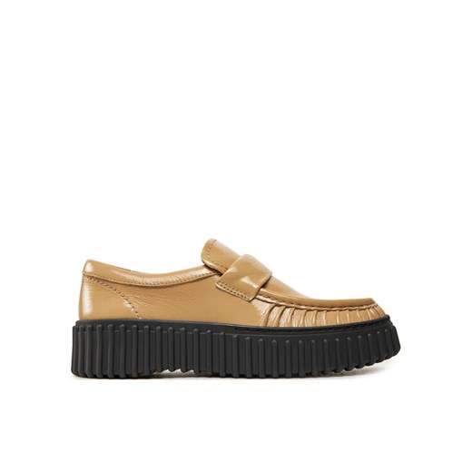 Półbuty Clarks Torhill Mocc 26179353 Beżowy ze sklepu eobuwie.pl w kategorii Półbuty damskie - zdjęcie 182068734