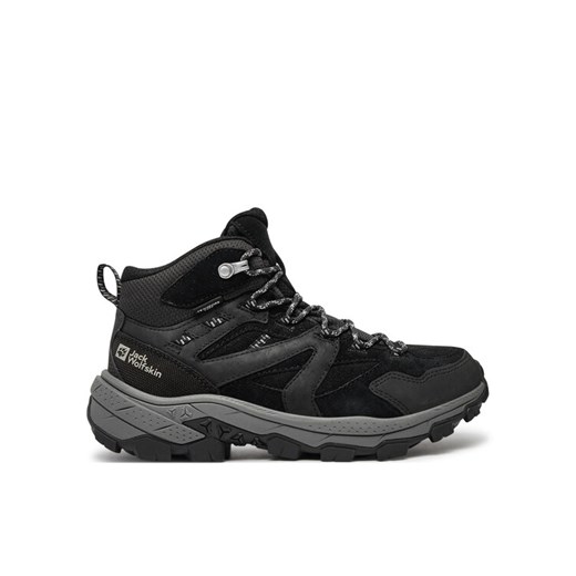 Trekkingi Jack Wolfskin Vojo Tour Lt Texapore Mid W A62073 Szary ze sklepu eobuwie.pl w kategorii Buty trekkingowe damskie - zdjęcie 182069031