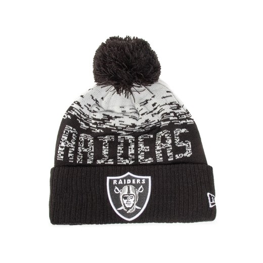 Czapka New Era Nfl Sport Knit Cuff 12122720 Czarny ze sklepu eobuwie.pl w kategorii Czapki zimowe męskie - zdjęcie 182069082