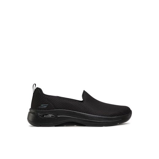 Półbuty Skechers Go Walk Arch Fit 124401/BBK Czarny ze sklepu eobuwie.pl w kategorii Półbuty damskie - zdjęcie 182069132