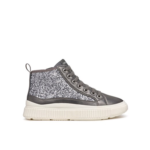 Sneakersy Geox J Laquinny Girl J46M3D 0EWNF C1009 M Srebrny ze sklepu eobuwie.pl w kategorii Trampki dziecięce - zdjęcie 182069180