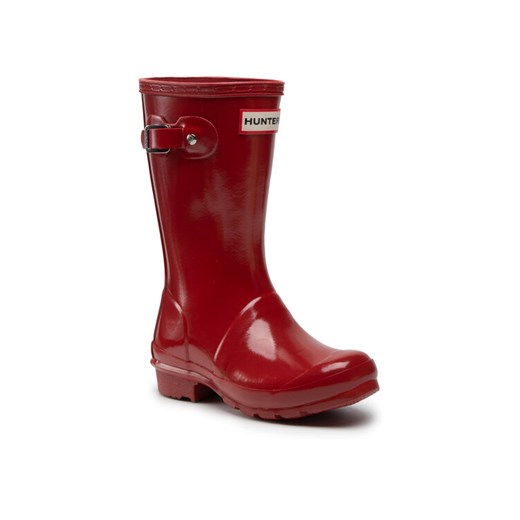 Kalosze Hunter Original Kids Gloss JFT6000RGL Czerwony ze sklepu eobuwie.pl w kategorii Kalosze dziecięce - zdjęcie 182069210